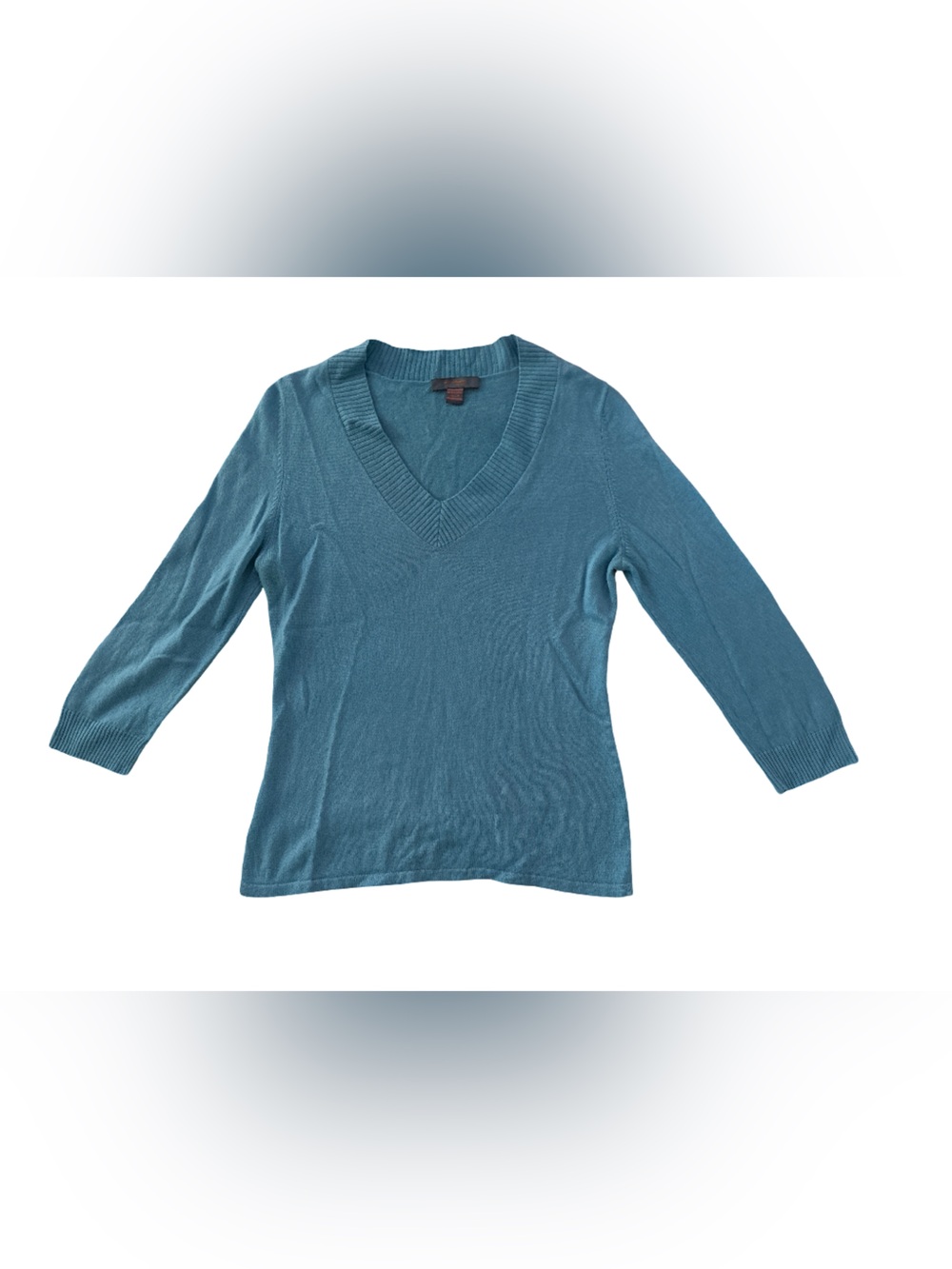 Lightweight Teal V-Neck Women’s Sweater